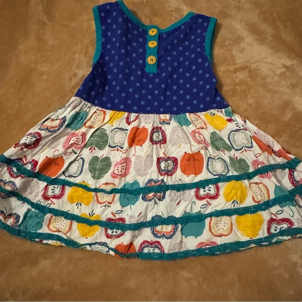Matilda Jane Girls Apple of my Eye Dress & Hall Pass Scrappy Leggings Set Size 4